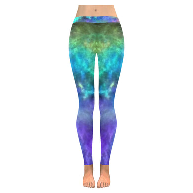 Splash of Color Reverse Low Rise Leggings (Invisible Stitch) (Model L05)