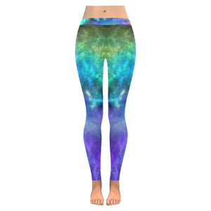 Splash of Color Reverse Low Rise Leggings (Invisible Stitch) (Model L05)