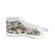 Load image into Gallery viewer, Painted Skulls Women&#39;s Classic High Top Canvas Shoes (Model 017)