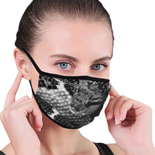 Load image into Gallery viewer, Coiled Snake Mouth Mask (Pack of 3)