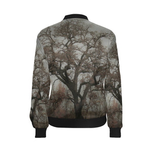 Spooky Tree All Over Print Bomber Jacket for Women (Model H36)