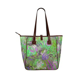 Graffiti Abstract Green Classic Tote Bag (Model 1644)