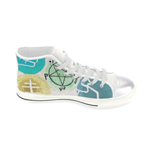 Load image into Gallery viewer, Dante&#39;s Inferno Negative Women&#39;s Classic High Top Canvas Shoes (Model 017)