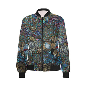 Paisley Matters All Over Print Bomber Jacket for Women (Model H36)