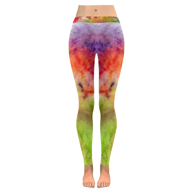 Splash of Color Low Rise Leggings (Invisible Stitch) (Model L05)