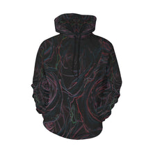 Load image into Gallery viewer, Rose Bouquet Flower Glowing All Over Print Hoodie for Women (USA Size) (Model H13)