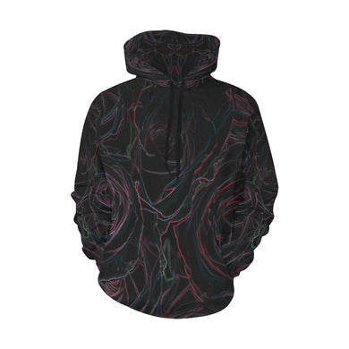 Rose Bouquet Flower Glowing All Over Print Hoodie for Women (USA Size) (Model H13)