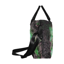 Load image into Gallery viewer, Molten Flames Green Large Capacity Duffle Bag (Model 1715)