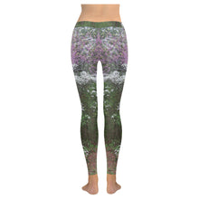 Load image into Gallery viewer, Arkansas Dogwood and Red Bud Flower Low Rise Leggings (Invisible Stitch) (Model L05)