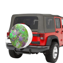 Load image into Gallery viewer, Graffiti Abstract Green 32 Inch Spare Tire Cover