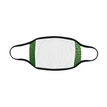 Load image into Gallery viewer, Crackle Art Green Mouth Mask (2 Filters Included)
