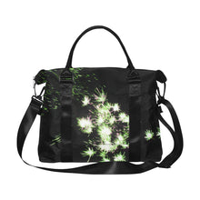 Load image into Gallery viewer, Fireworks Flowers Green Large Capacity Duffle Bag (Model 1715)