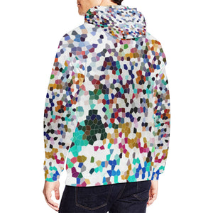 Holiday Paisley Negative Mosaic All Over Print Hoodie for Men/Large Size (USA Size) (Model H13)
