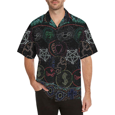 Dante's Inferno Glowing Hawaiian Shirt (Model T58)