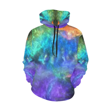 Splash of Color Negative All Over Print Hoodie for Women (USA Size) (Model H13)