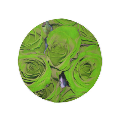 Rose Bouquet Flower Green 32 Inch Spare Tire Cover