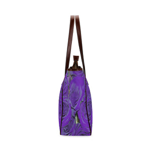 Rose Bouquet Flower Purple Classic Tote Bag (Model 1644)
