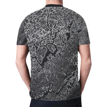 Load image into Gallery viewer, Crackle Multitone Glowing New All Over Print T-shirt for Men (Model T45)