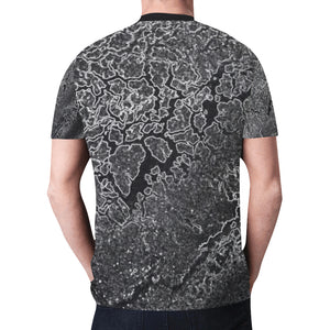 Crackle Multitone Glowing New All Over Print T-shirt for Men (Model T45)
