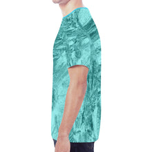 Load image into Gallery viewer, Abstract Brush Cyan New All Over Print T-shirt for Men (Model T45)