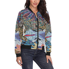 Load image into Gallery viewer, Pleasantly Paisley All Over Print Bomber Jacket for Women (Model H36)