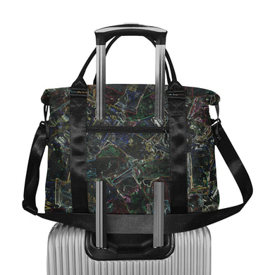 Oil Paints Glowing Large Capacity Duffle Bag (Model 1715)