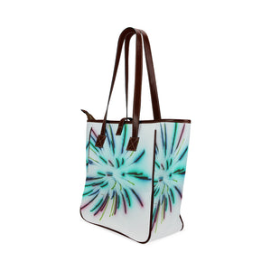 Fireworks Burst Negative Classic Tote Bag (Model 1644)