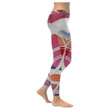 Load image into Gallery viewer, Abstract Circles Low Rise Leggings (Invisible Stitch) (Model L05)
