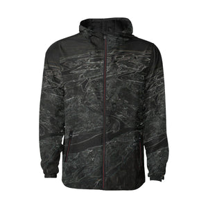 Aerial Flowing Glowing All Over Print Quilted Windbreaker for Men (Model H35)