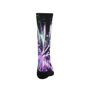 Fireworks Star Purple Trouser Socks (For Men)