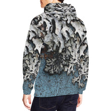 Load image into Gallery viewer, Moss Blue All Over Print Hoodie for Men (USA Size) (Model H13)