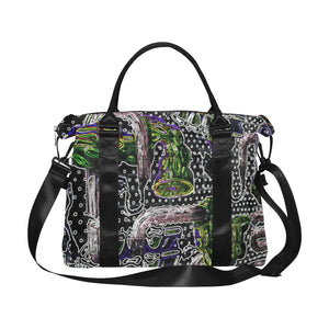 Complex Graffiti Glowing Large Capacity Duffle Bag (Model 1715)