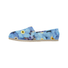 Load image into Gallery viewer, Forget Me Not Flower Unisex Classic Canvas Slip-On (Model 1206)