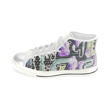 Load image into Gallery viewer, Complex Graffiti Negative Women&#39;s Classic High Top Canvas Shoes (Model 017)