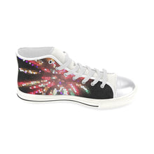 Load image into Gallery viewer, Fireworks Burst Mosaic Women&#39;s Classic High Top Canvas Shoes (Model 017)