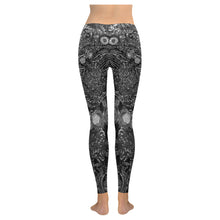Load image into Gallery viewer, Paisley Matters Black and White Low Rise Leggings (Invisible Stitch) (Model L05)