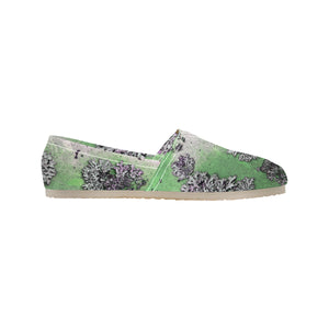 Patches of Moss Green Unisex Classic Canvas Slip-On (Model 1206)