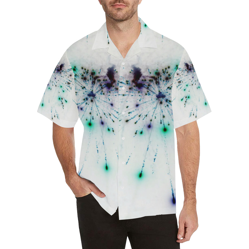 Fireworks Spray Negative Hawaiian Shirt (Model T58)