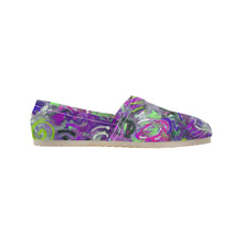 Load image into Gallery viewer, Graffiti Abstract Purple Unisex Classic Canvas Slip-On (Model 1206)