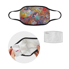 Load image into Gallery viewer, Graffiti Abstract Mouth Mask in One Piece (2 Filters Included) (Model M02)