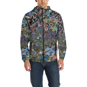 Perfectly Paisley All Over Print Quilted Windbreaker for Men (Model H35)