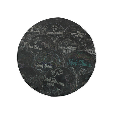 Painted Skulls Glowing 32 Inch Spare Tire Cover