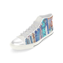 Load image into Gallery viewer, Surfboards Negative Men’s Classic High Top Canvas Shoes (Model 017)