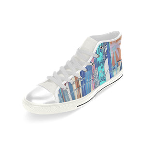 Surfboards Negative Men’s Classic High Top Canvas Shoes (Model 017)