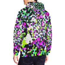 Load image into Gallery viewer, Holiday Paisley Purple Mosaic All Over Print Hoodie for Men/Large Size (USA Size) (Model H13)