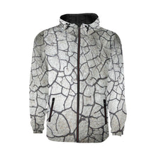 Load image into Gallery viewer, Crackle All Over Print Quilted Windbreaker for Men (Model H35)