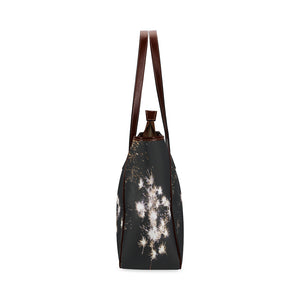 Fireworks Flowers White Classic Tote Bag (Model 1644)