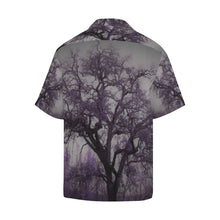 Load image into Gallery viewer, Spooky Tree Purple Hawaiian Shirt (Model T58)