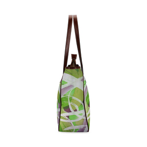 Abstract Circles Green Classic Tote Bag (Model 1644)