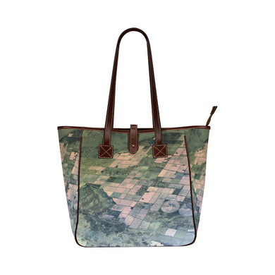 Patchwork Aerial Classic Tote Bag (Model 1644)